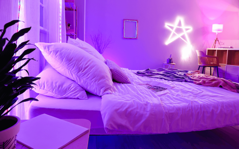 QUARTO COM NEON